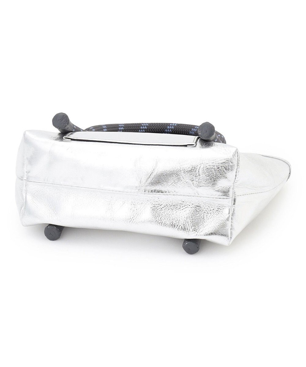 23区 NOMADIS JOY レザー ミニ トートバッグ(シルバー) 