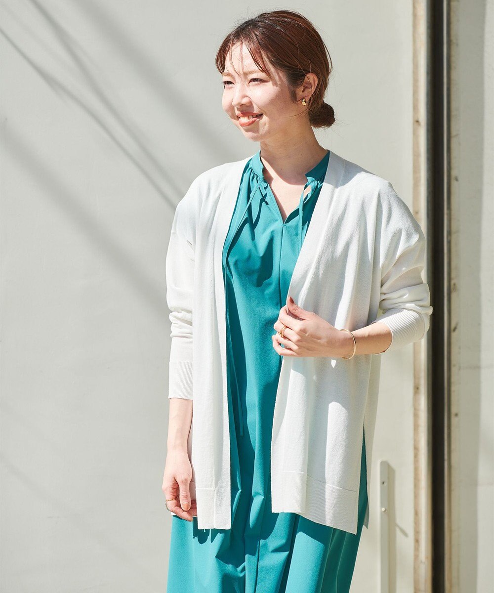 UNFILO 【GISELe 6月号掲載/洗える/軽量】MOVE TEX ギャザーワンピース 