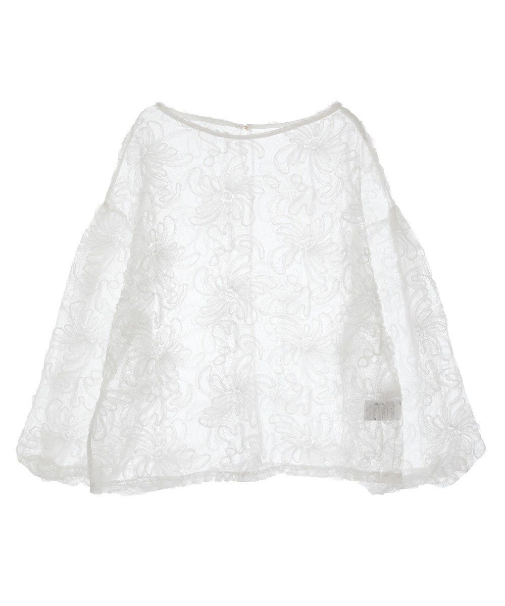 Green Parks チュールレイヤードブラウス 