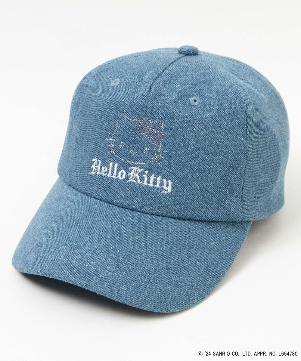 WEGO 【サンリオ】HELLOKITTYコラボデニムキャップ デニム中濃加工色