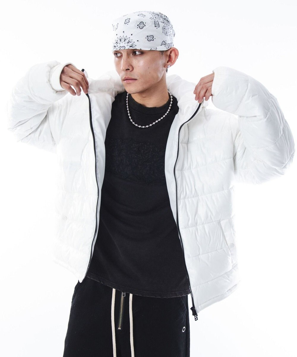 WEGO 【ユニセックス着用ITEM】2WAYシャイニーパファーフーディー 