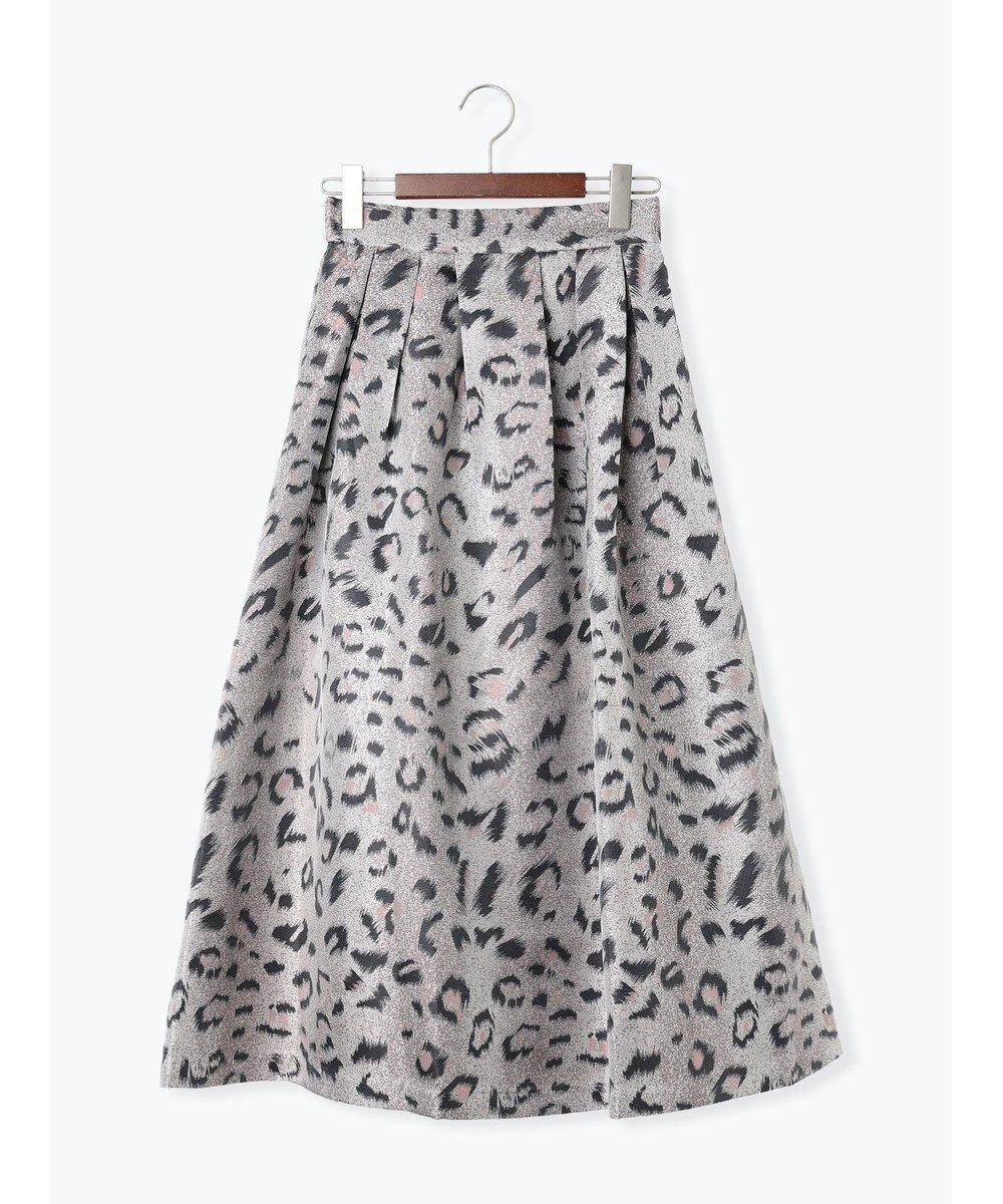 Te chichi レオパードジャガードフレアスカート《2025Autumn catalog vol.2 item》 