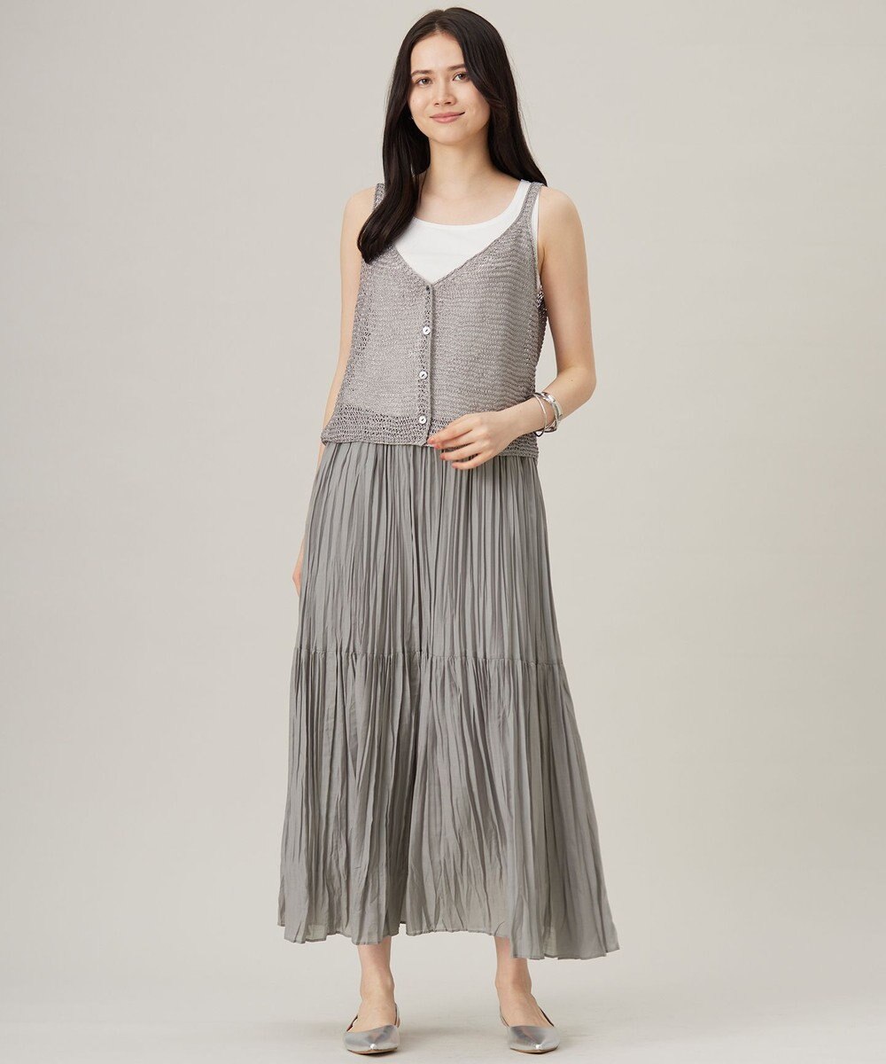 自由区 【ワコールコラボ】【洗える】カップイン タンクトップ 