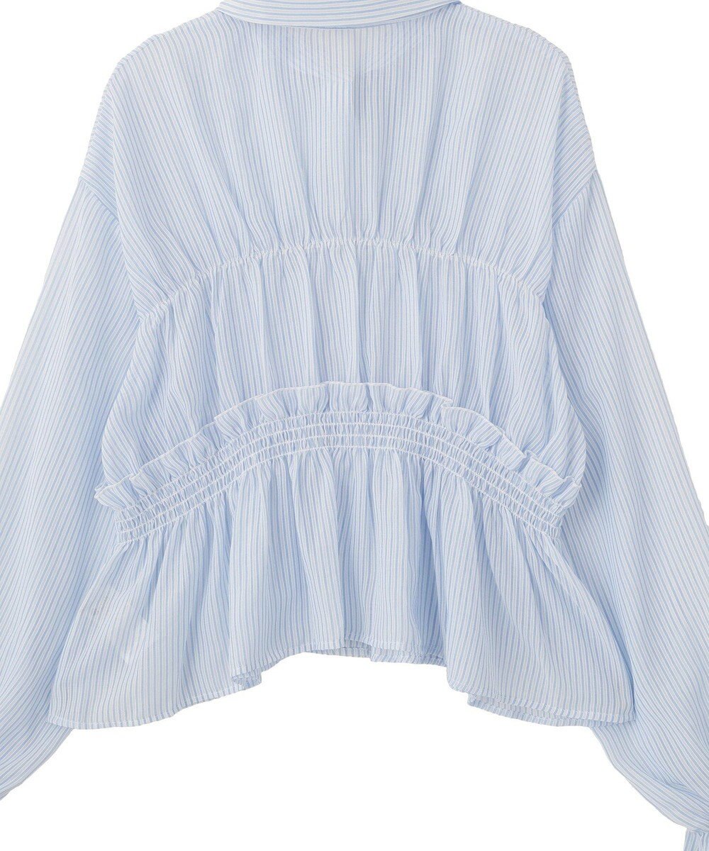 earth music&ecology シャーリングストライプシャツ 