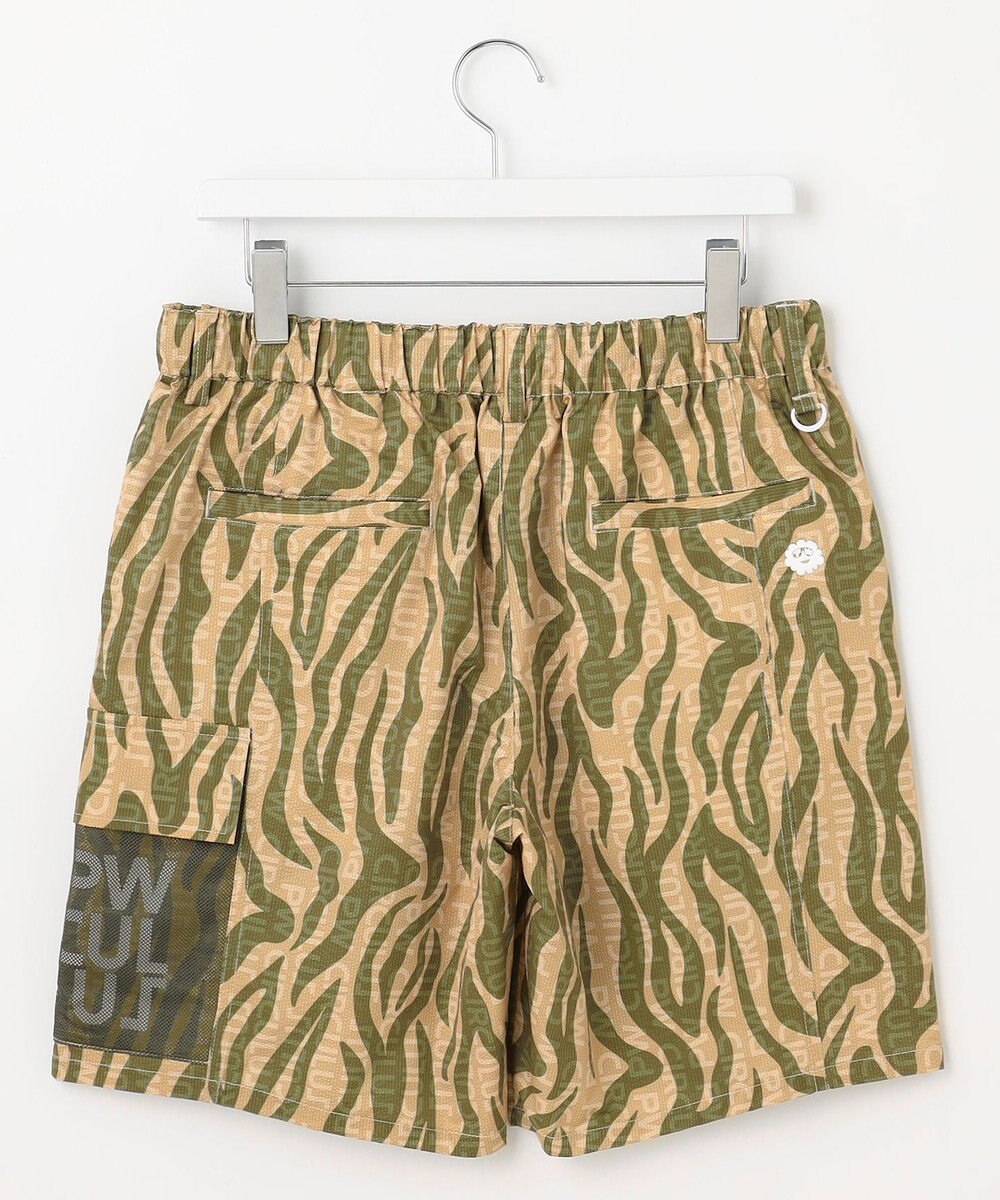 PW CIRCULUS 【MEN】ストライプカモフラ メッシュポケットショーツ ゴルフ 