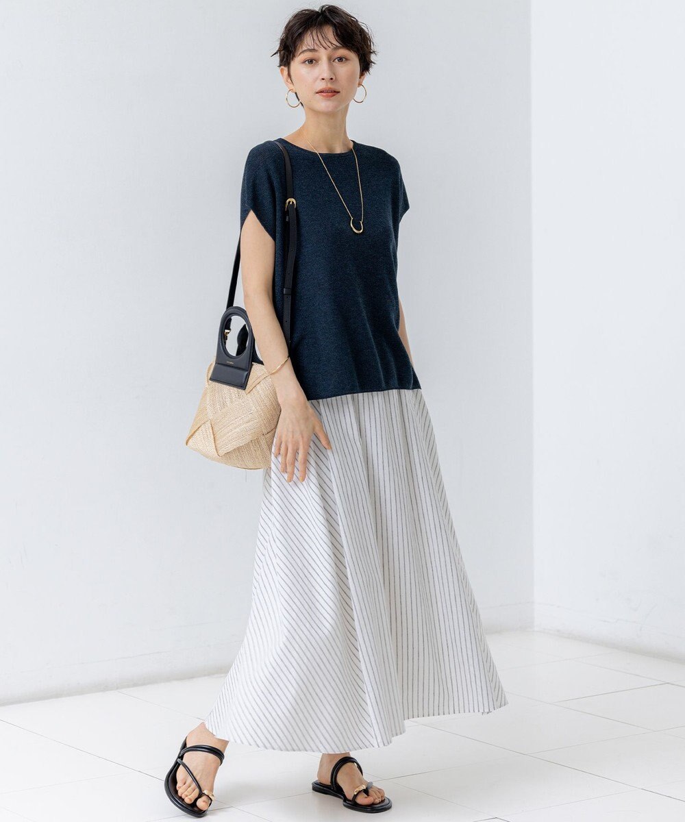 23区 【洗える】シャイニーシアー オーバーサイズ ニット 