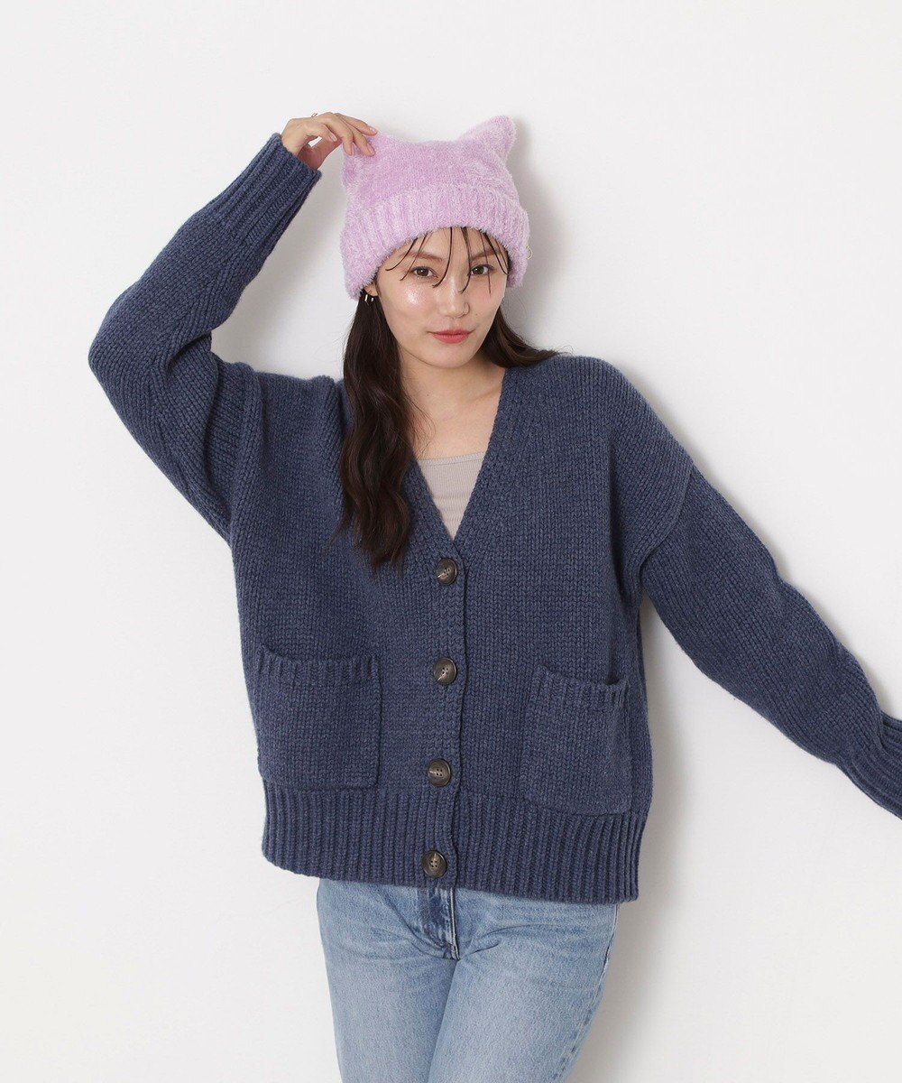 MOONBAT PAUL&JOE ACCESSOIRES(ポール&ジョー)ネコミミ シャギー ニット帽 