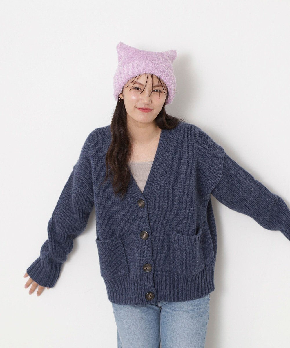 MOONBAT PAUL&JOE ACCESSOIRES(ポール&ジョー)ネコミミ シャギー ニット帽 