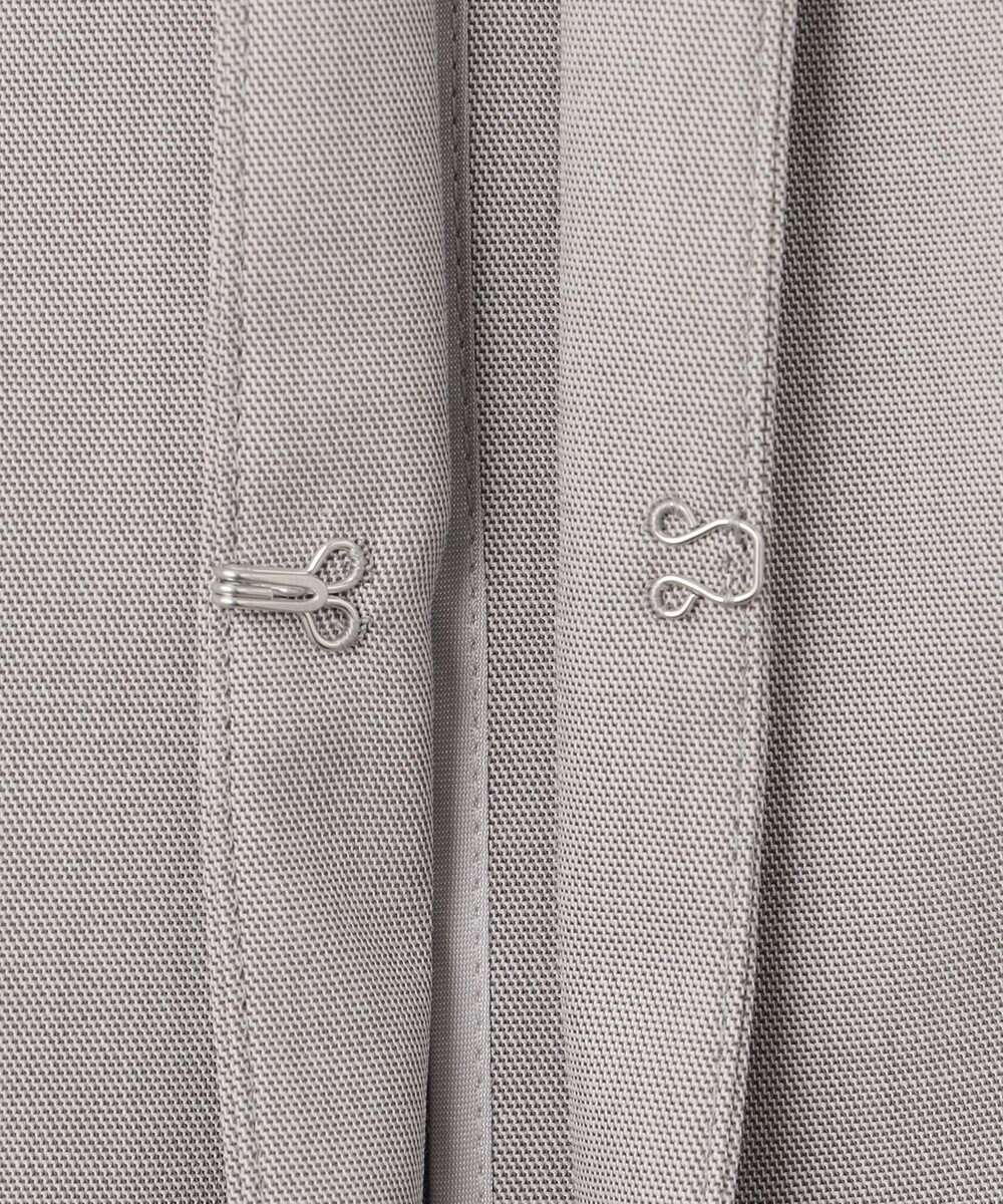 J.PRESS LADIES 【セットアップ対応・洗える・撥水・防汚】コットンFITTYシャーク ノーカラー ジャケット 