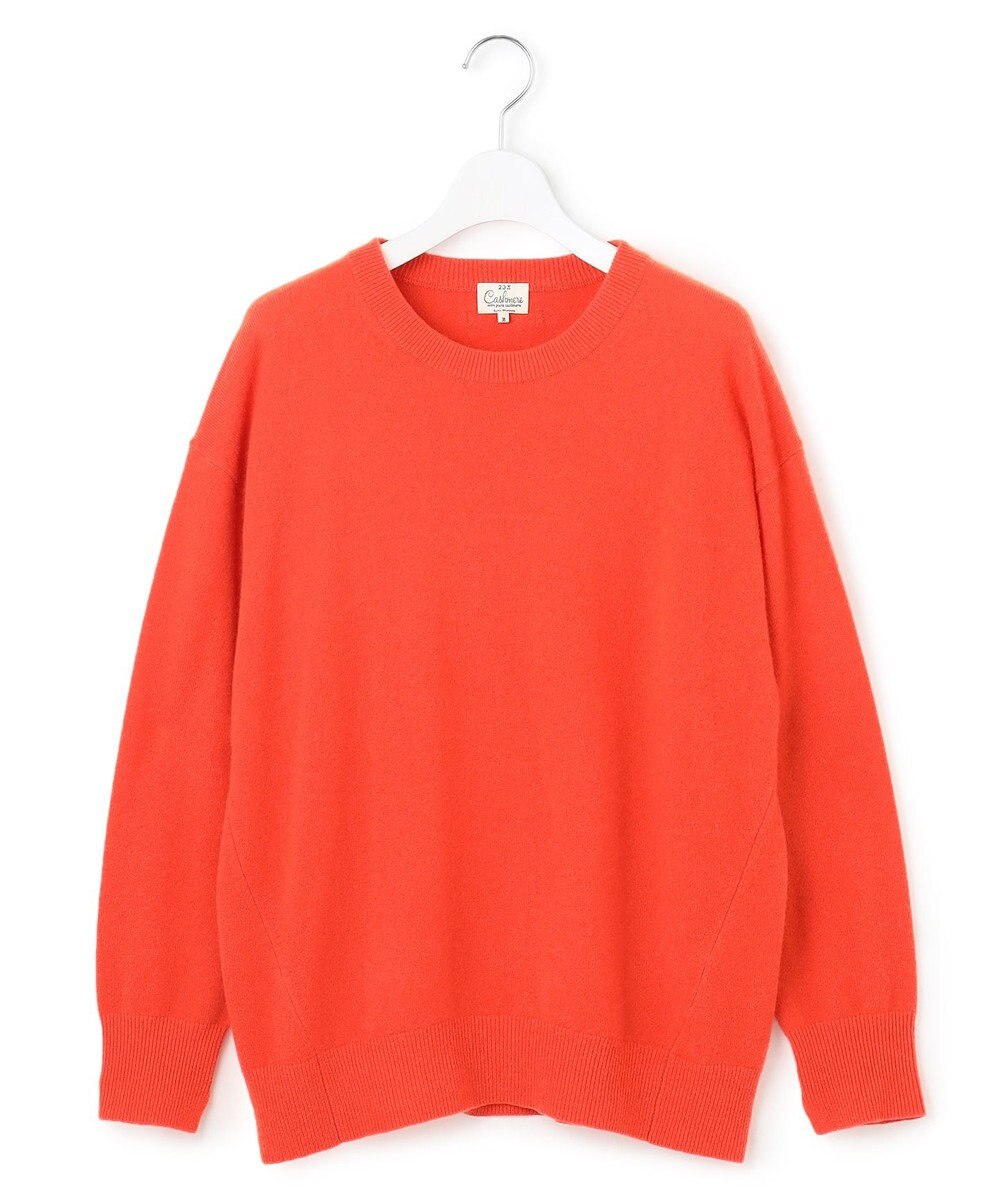 23区 【Oggi2月号掲載/洗える】ピュアカシミヤ クルーネック ニット 
