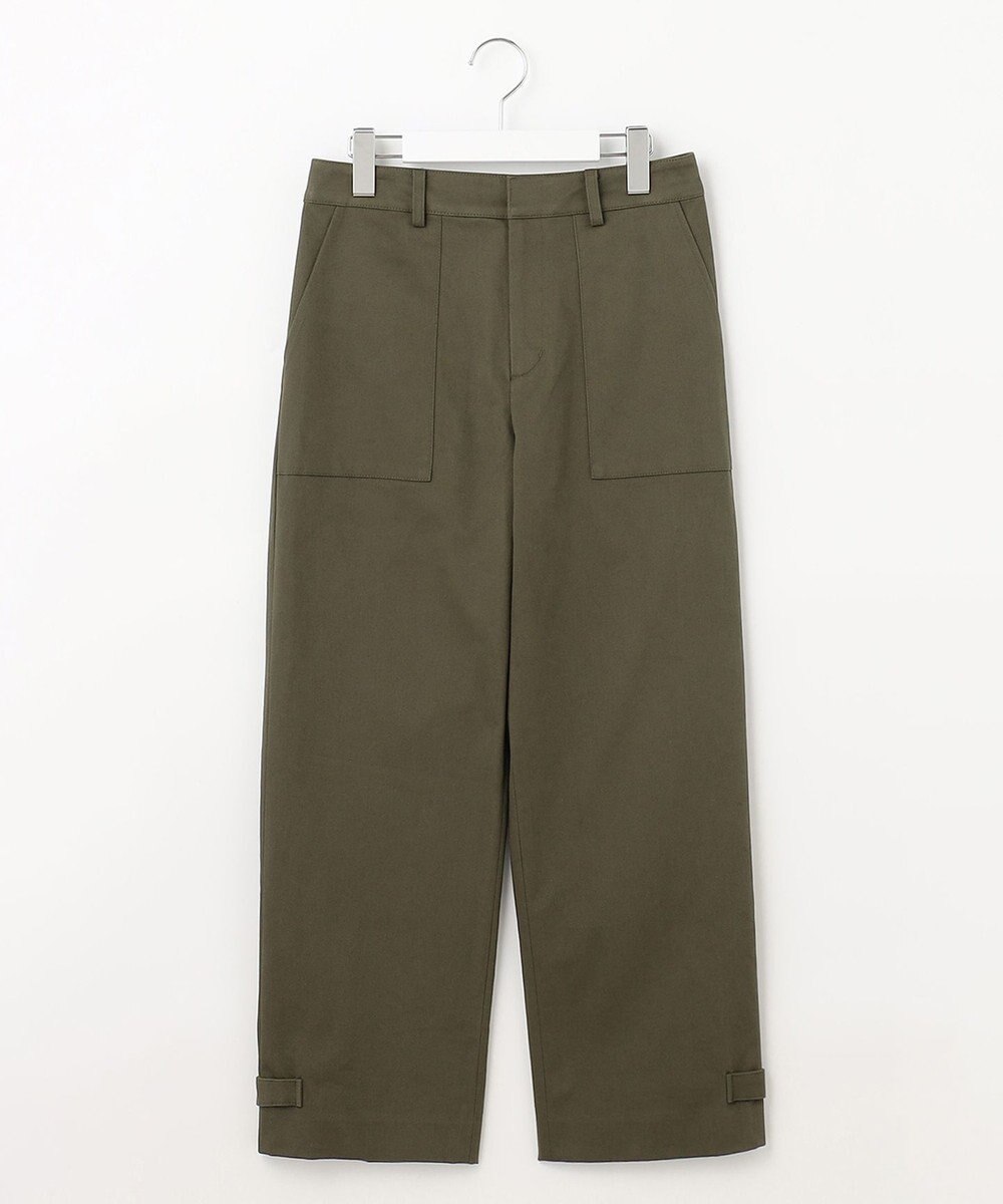 J.PRESS LADIES 【洗える】サテンストレッチプレミアムピーチ ベイカー パンツ 