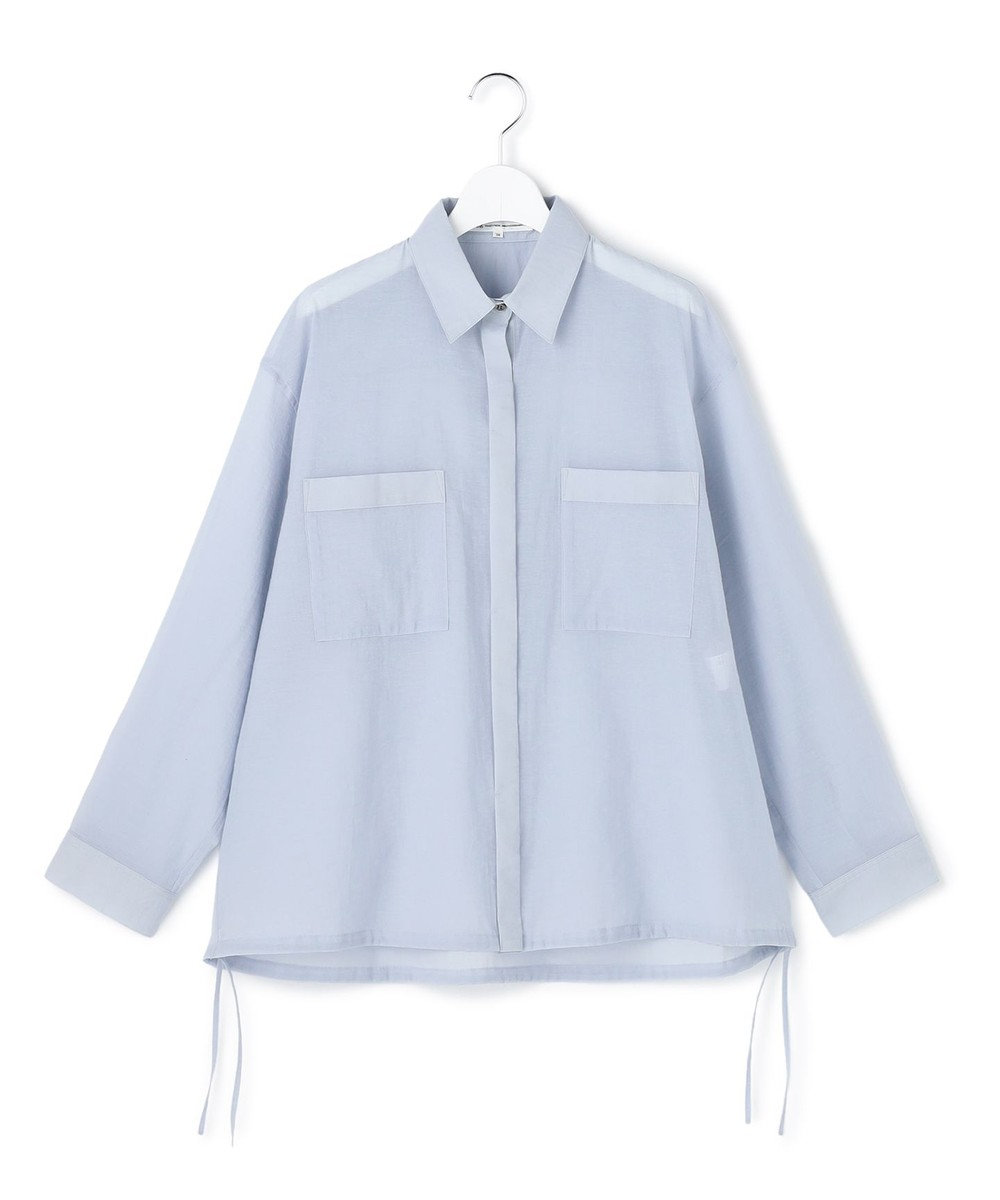 23区 【先行予約】ナイロンコットンシアーボイル ドロストシャツ 