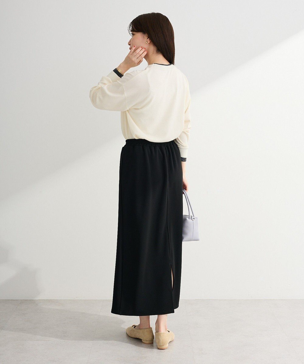 Green Parks アンチピリングレイヤード風ニットプルオーバー 