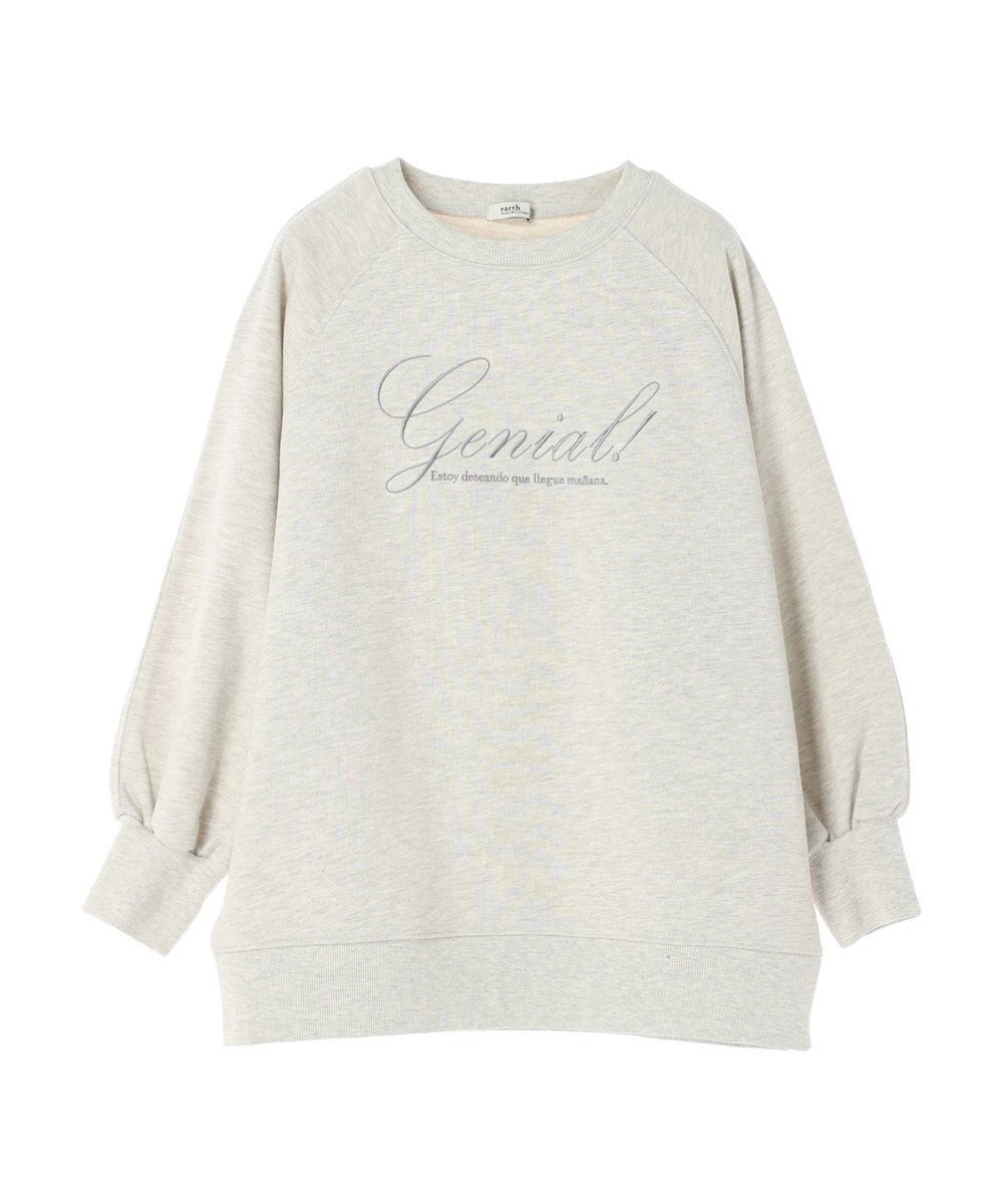 earth music&ecology 裏毛ロゴチュニック 