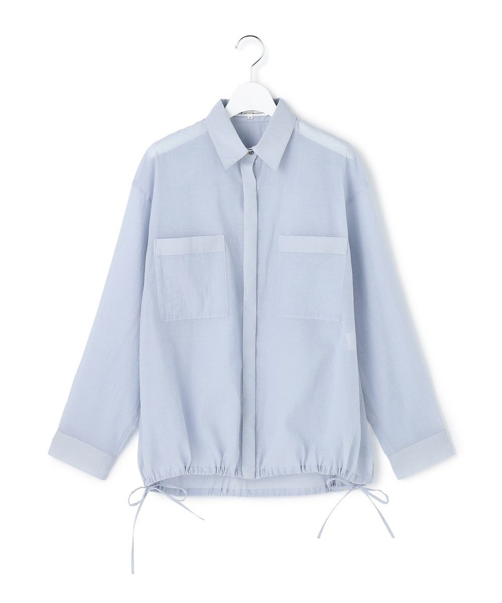 23区 【先行予約】ナイロンコットンシアーボイル ドロストシャツ 