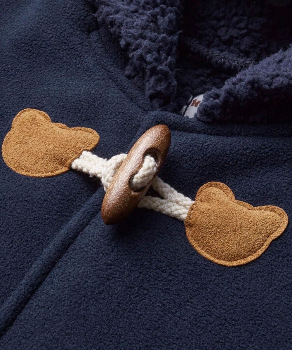 MIKI HOUSE HOT BISCUITS お耳付きボアフリース ダッフルマントギフトセット【BOX付き】 