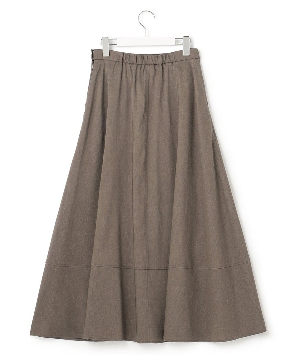 23区 【セットアップ対応】リネンレーヨンストレッチ フレア スカート 