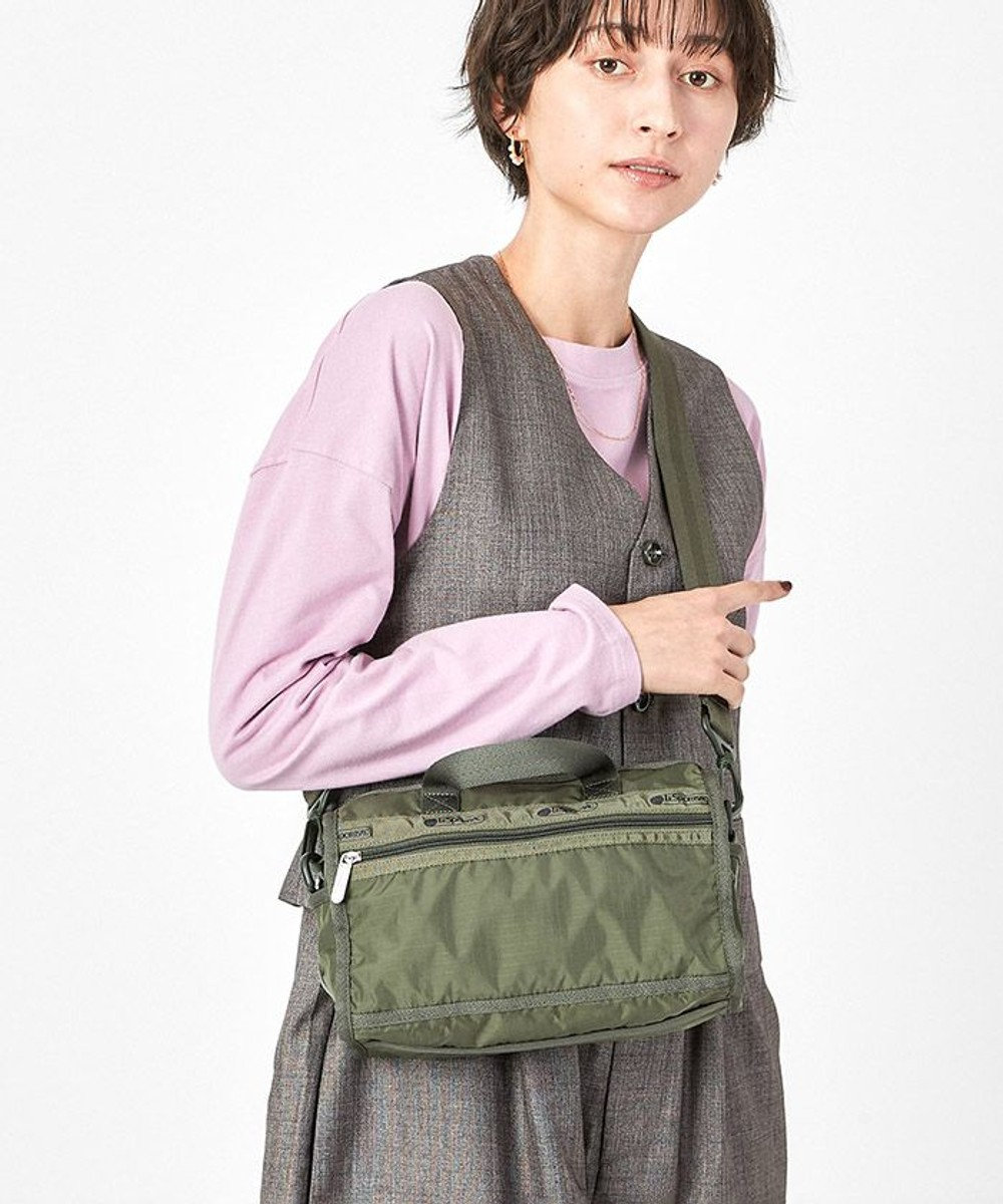 LeSportsac MINI DUFFEL CROSSBODY/ダークオリーブ　 ダークオリーブ