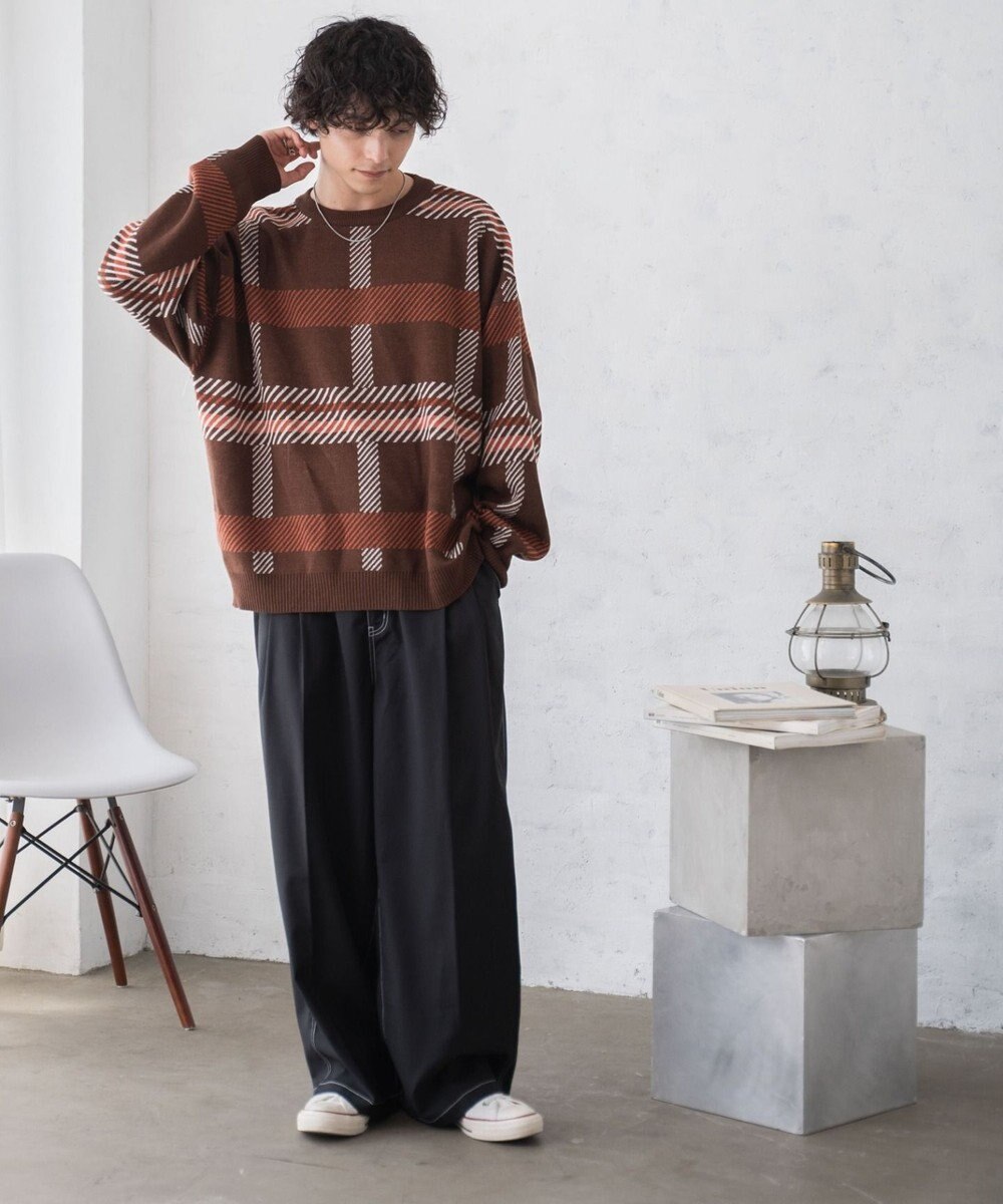 WEGO ルーズフィット総柄プルオーバー 