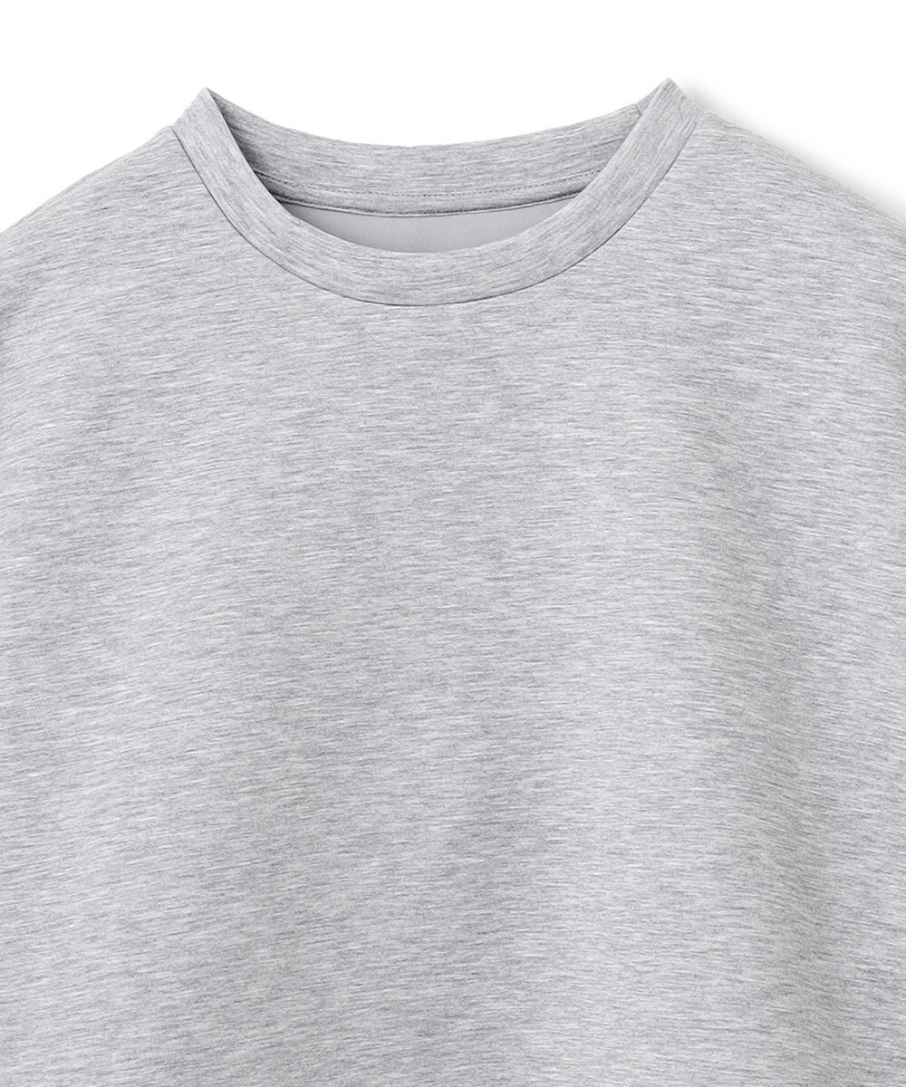 UNFILO L 【WEB限定】BEAUTY FORM JERSEY サイドZIP クロップドプルオーバー 