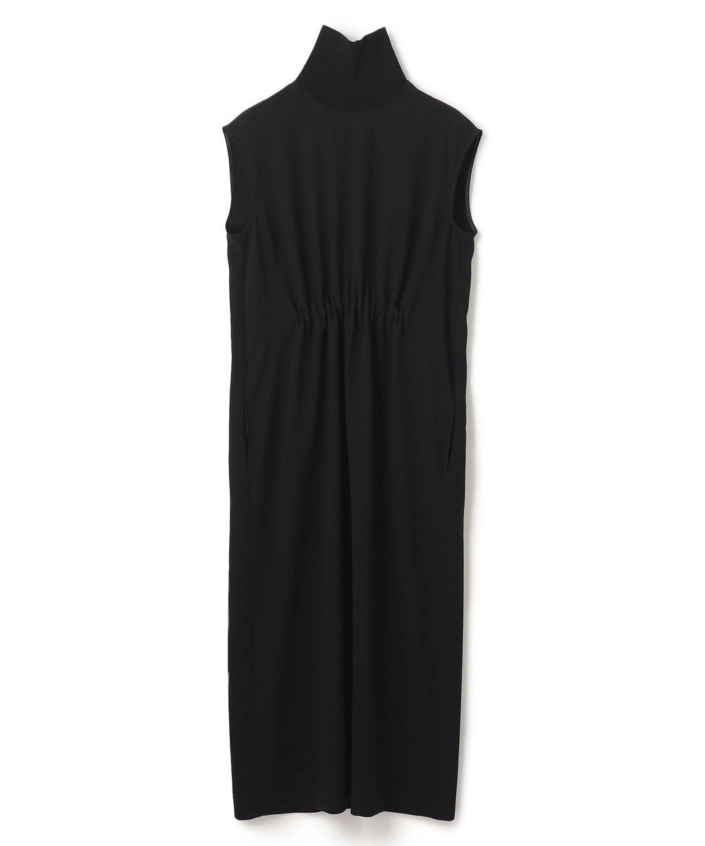 BEIGE， 【洗える】FLEUR / ニットコンビハイネックノースリーブドレス 