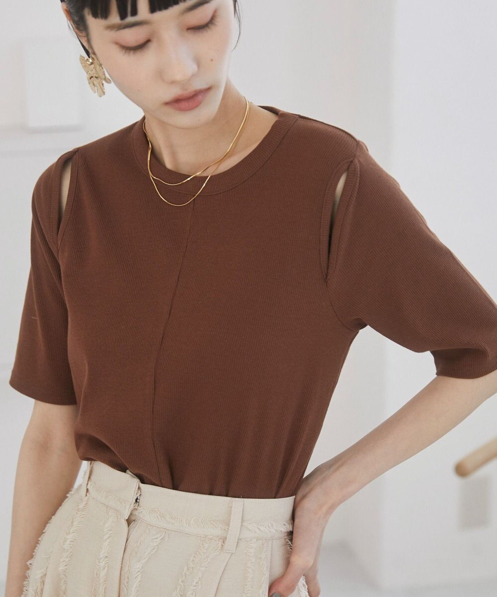 WEGO 【ANGIE VINTAGE】カットアウトリブトップス 