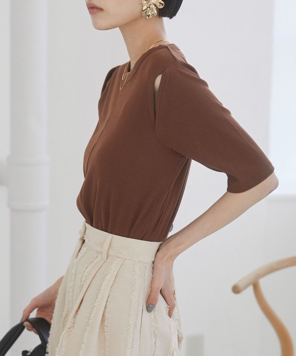 WEGO 【ANGIE VINTAGE】カットアウトリブトップス 