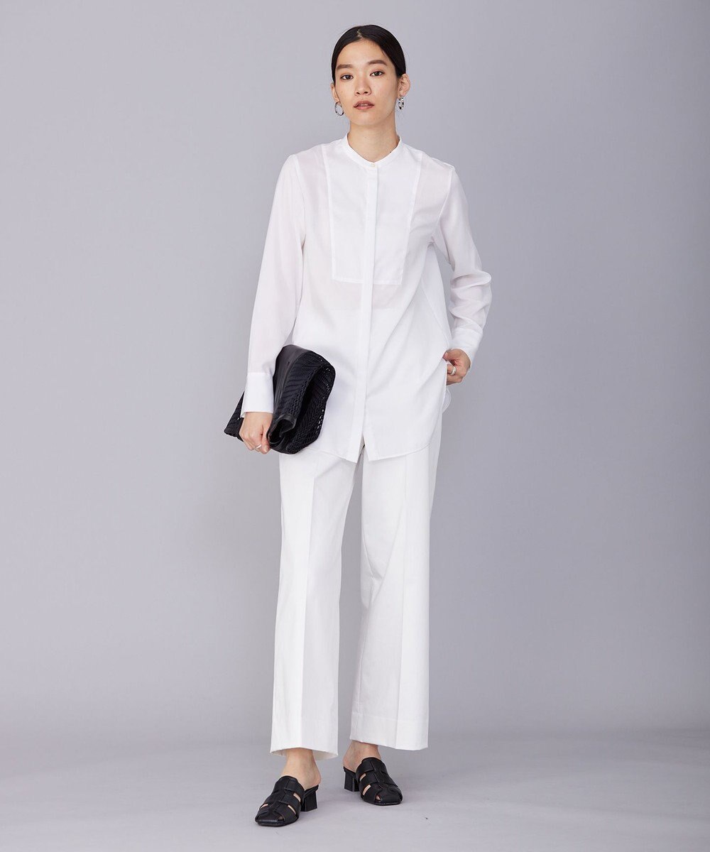 ICB L 【洗える】 リヨセルローン ブザムシャツ 