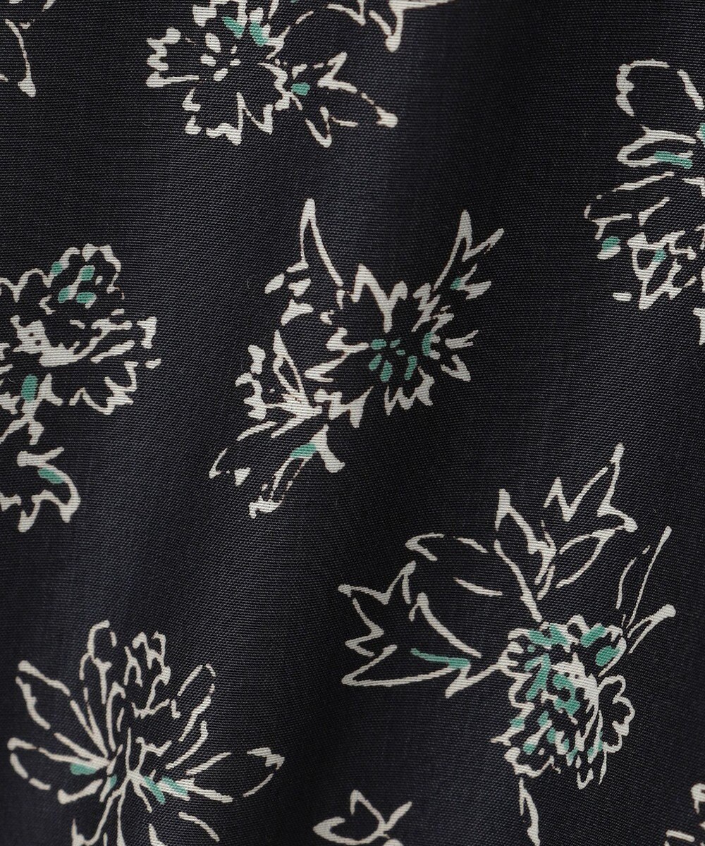 J.PRESS LADIES L 【WEB限定・洗える】ラインフラワープリント タック スカート 