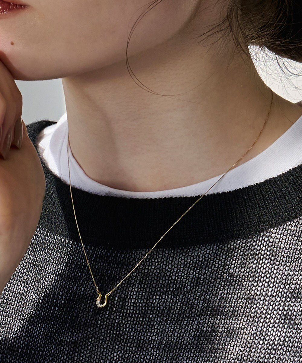 Phoebe 【金属アレルギー対応】ラッキーホースシューネックレス 