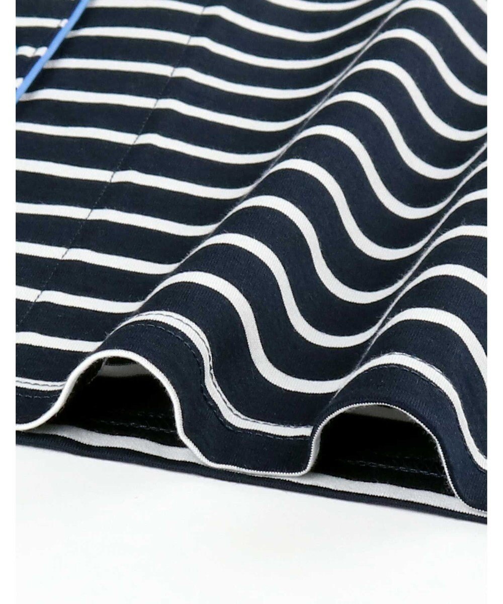 une nana cool 【綿100％】やわらか天竺ボーダー半袖パジャマ MADE WITH LIBERTY FABRIC 