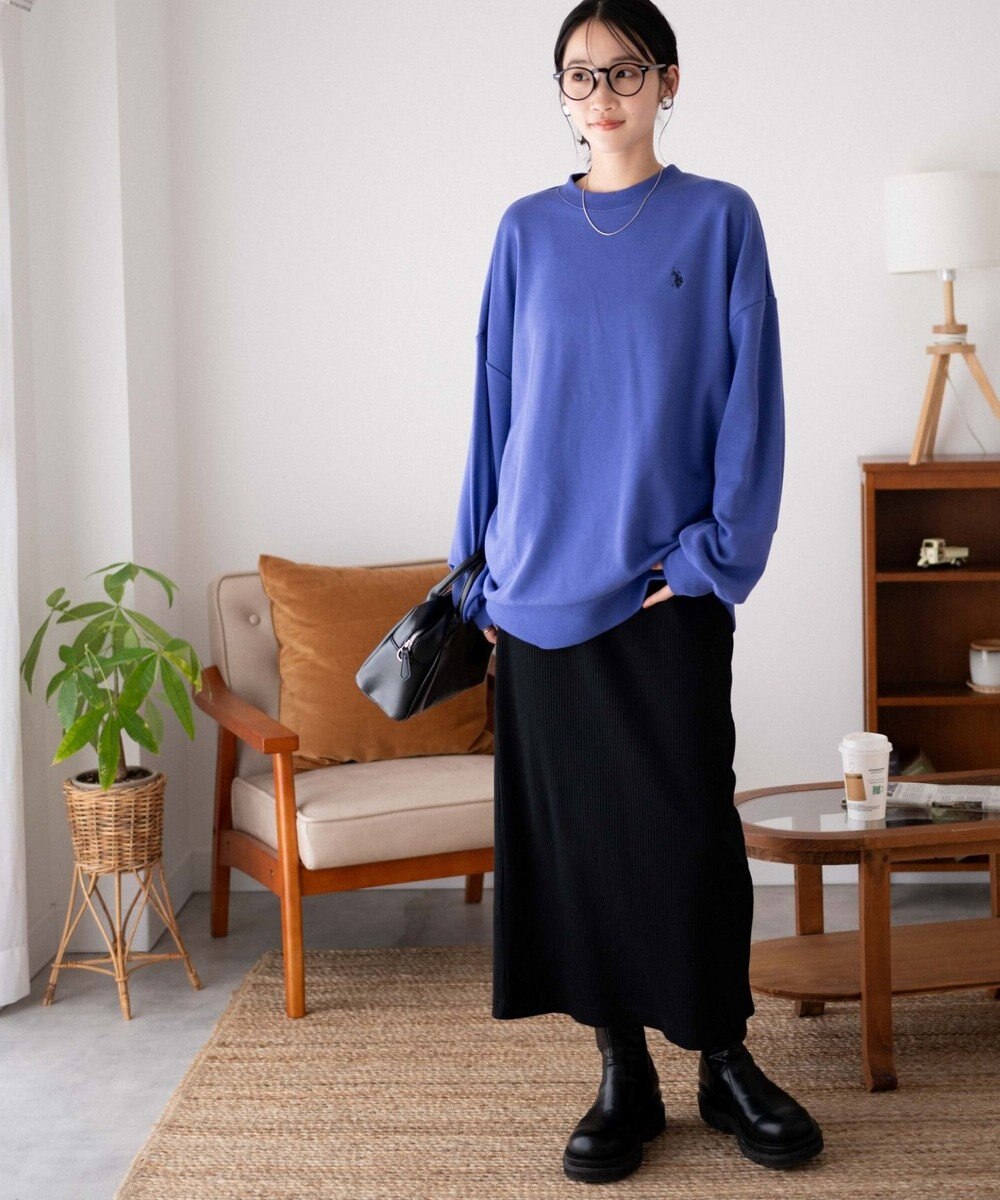 WEGO U.S. POLO ASSN.|別注ワンポイントスウェットプルオーバー 