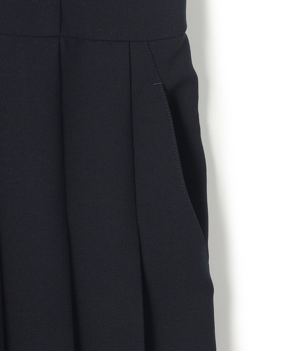 uncrave ウォッシャブルダブルクロス プリーツオールインワン 