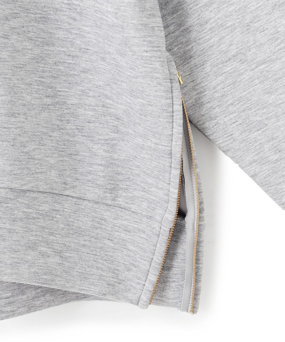 UNFILO L 【WEB限定】BEAUTY FORM JERSEY サイドZIP クロップドプルオーバー 