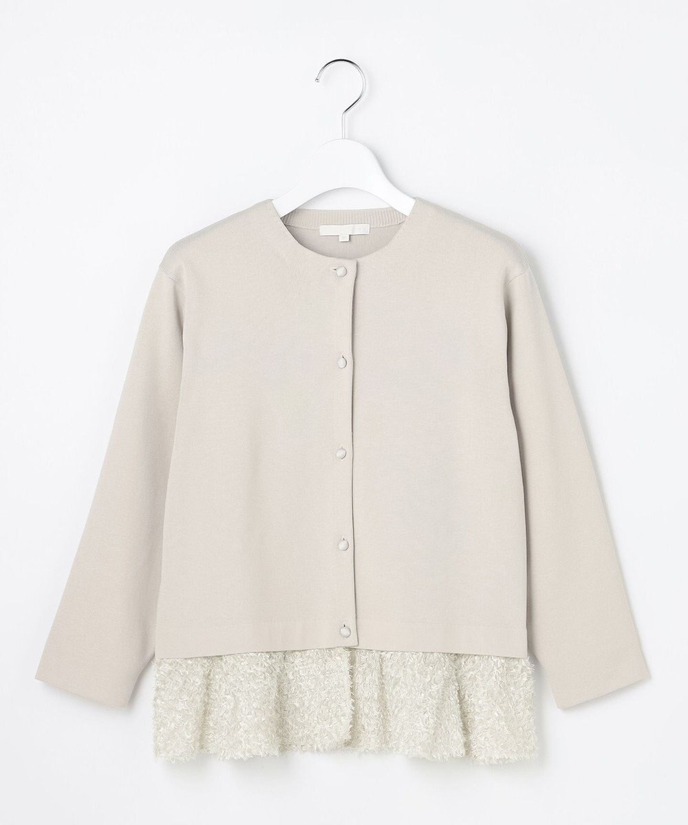 自由区 S 【SHIHOさん着用】ジャカードコンビ カーディガン 