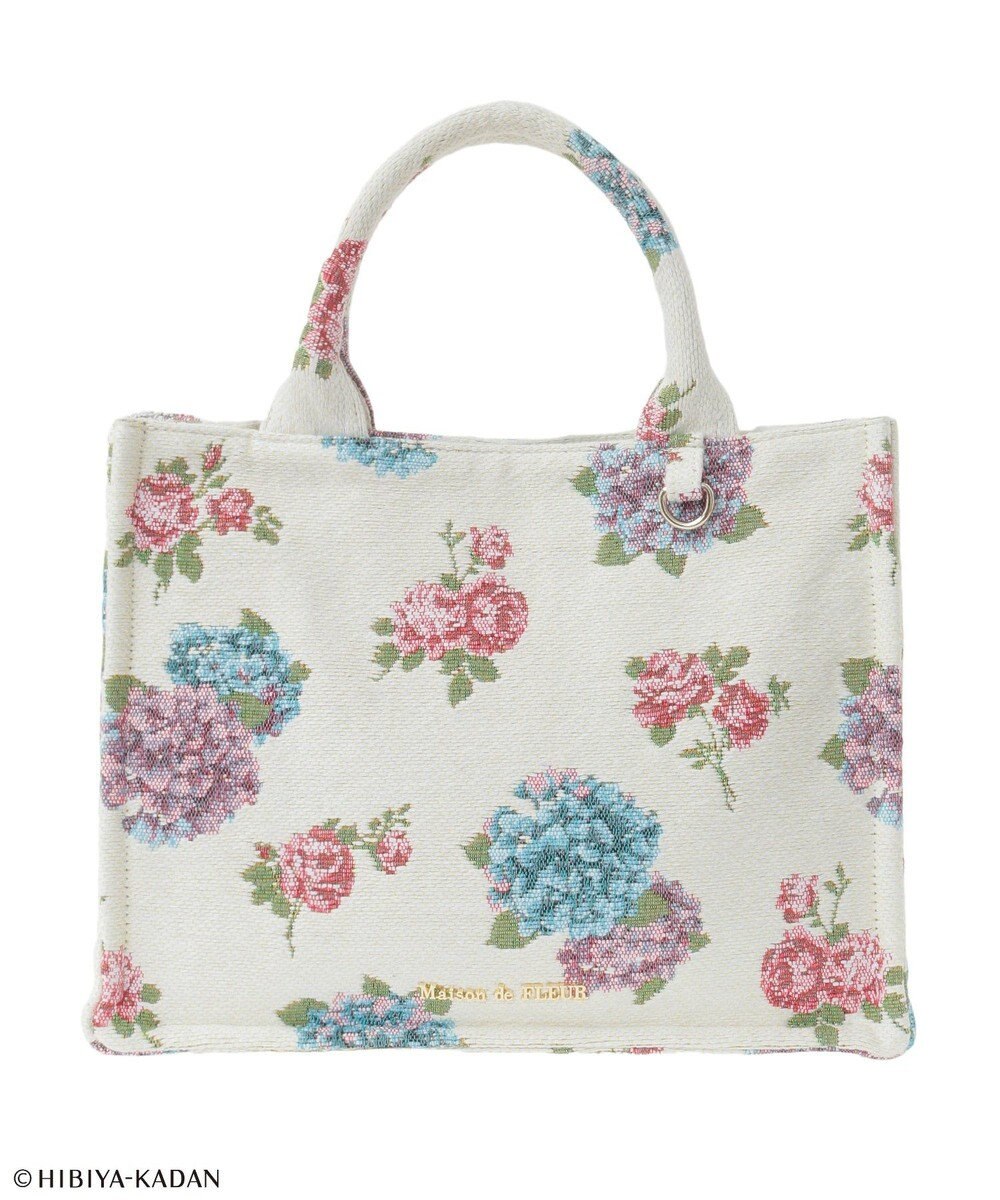 Maison de FLEUR 日比谷花壇コラボ ゴブランスクエアトート 