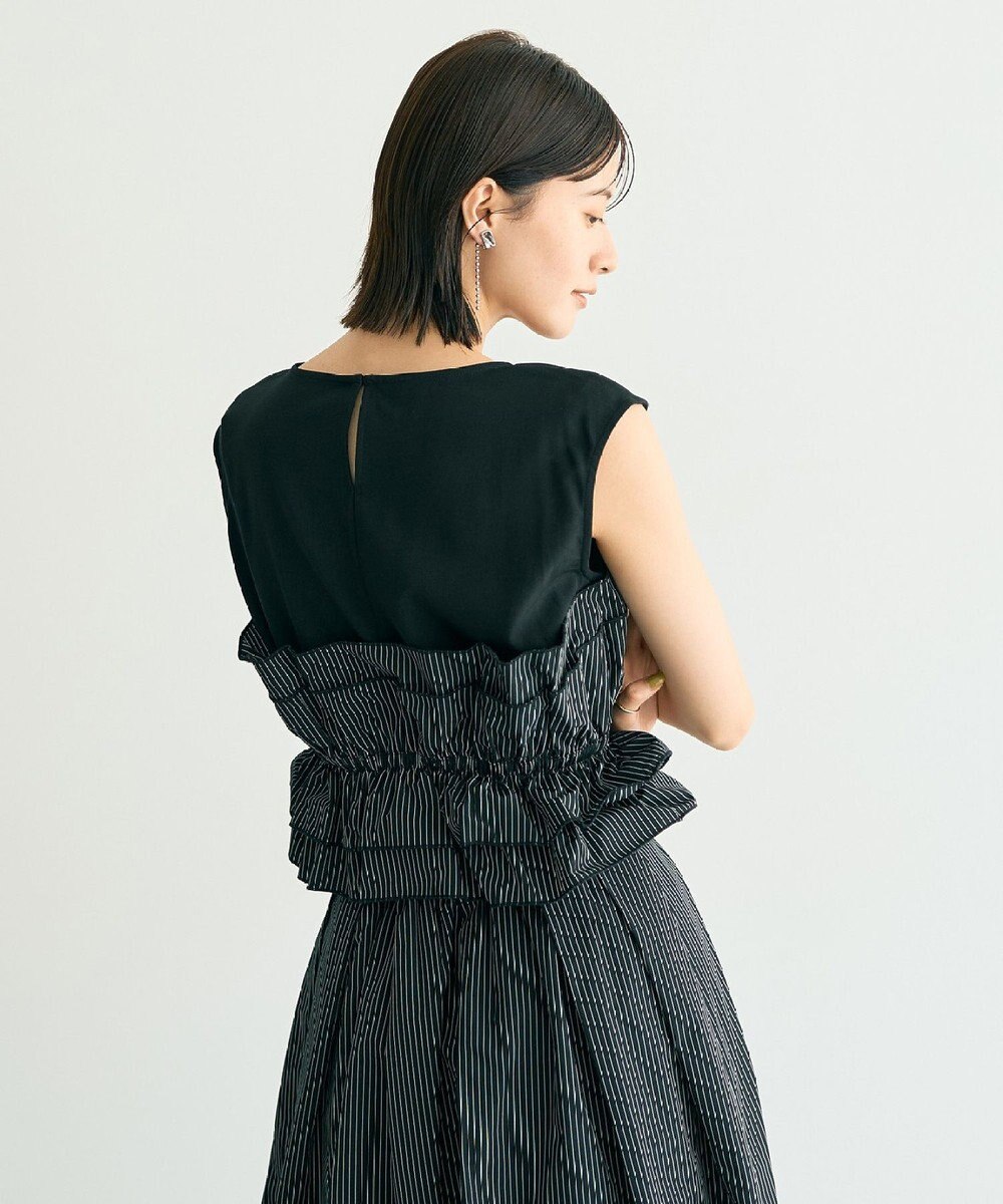 YECCA VECCA ビスチェドッキングブラウス 