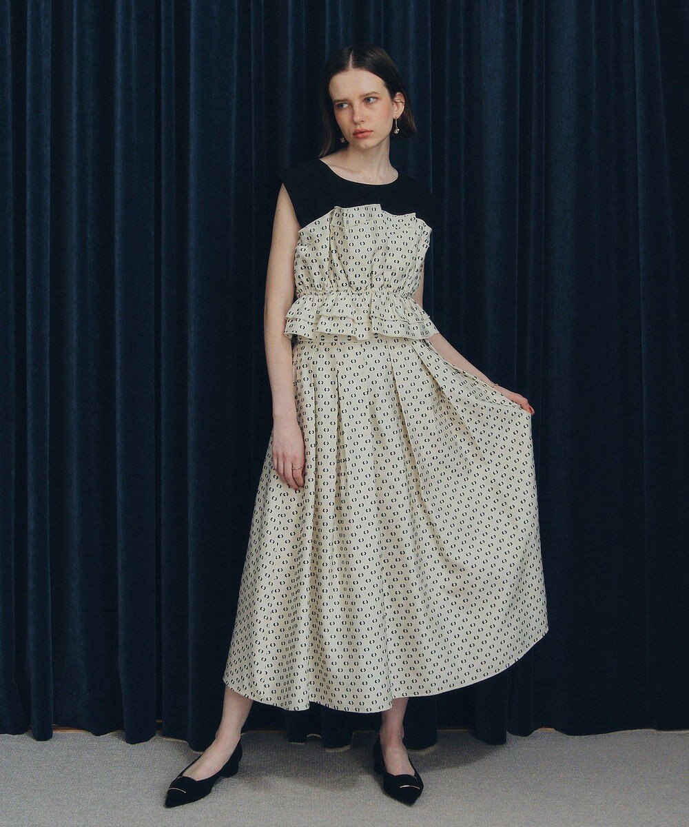 YECCA VECCA ビスチェドッキングブラウス 