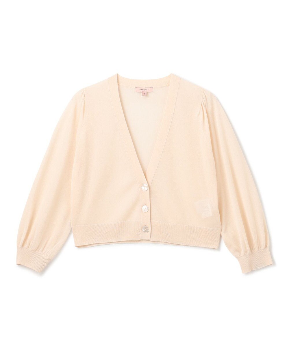 TOCCA 【洗える！】SHEER KNIT カーディガン 