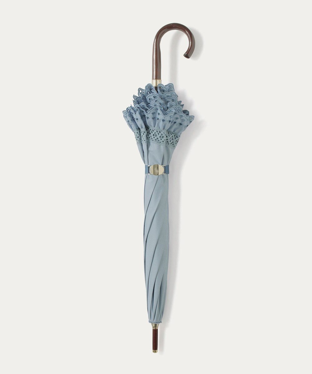 MOONBAT 【遮光/晴雨兼用日傘】POLO RALPH LAUREN(ポロ ラルフローレン) エンブフリル 長傘 遮熱 UV 