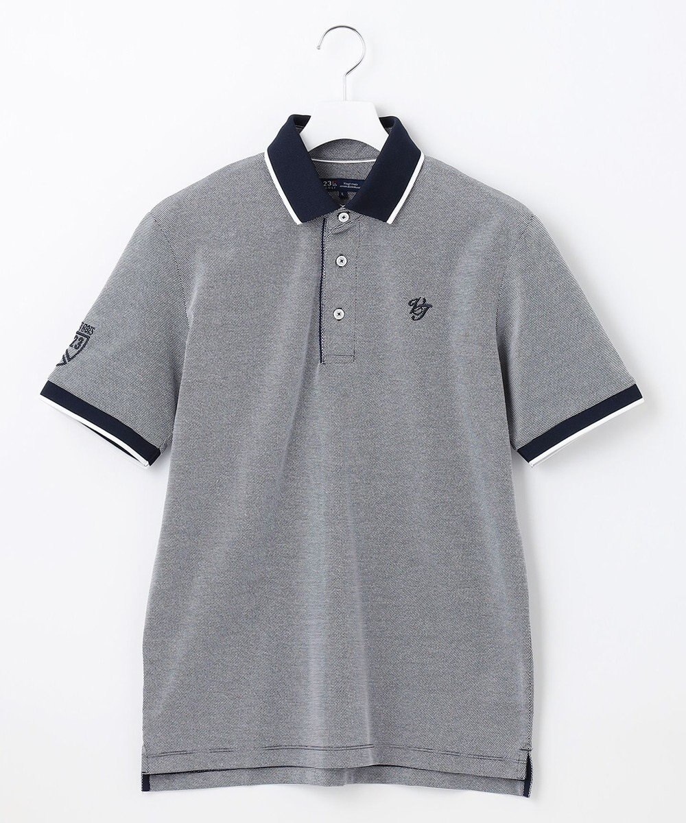 23区GOLF 人気NO.1ポロ【MEN】ピラミッドカノコ 半袖ポロシャツ 