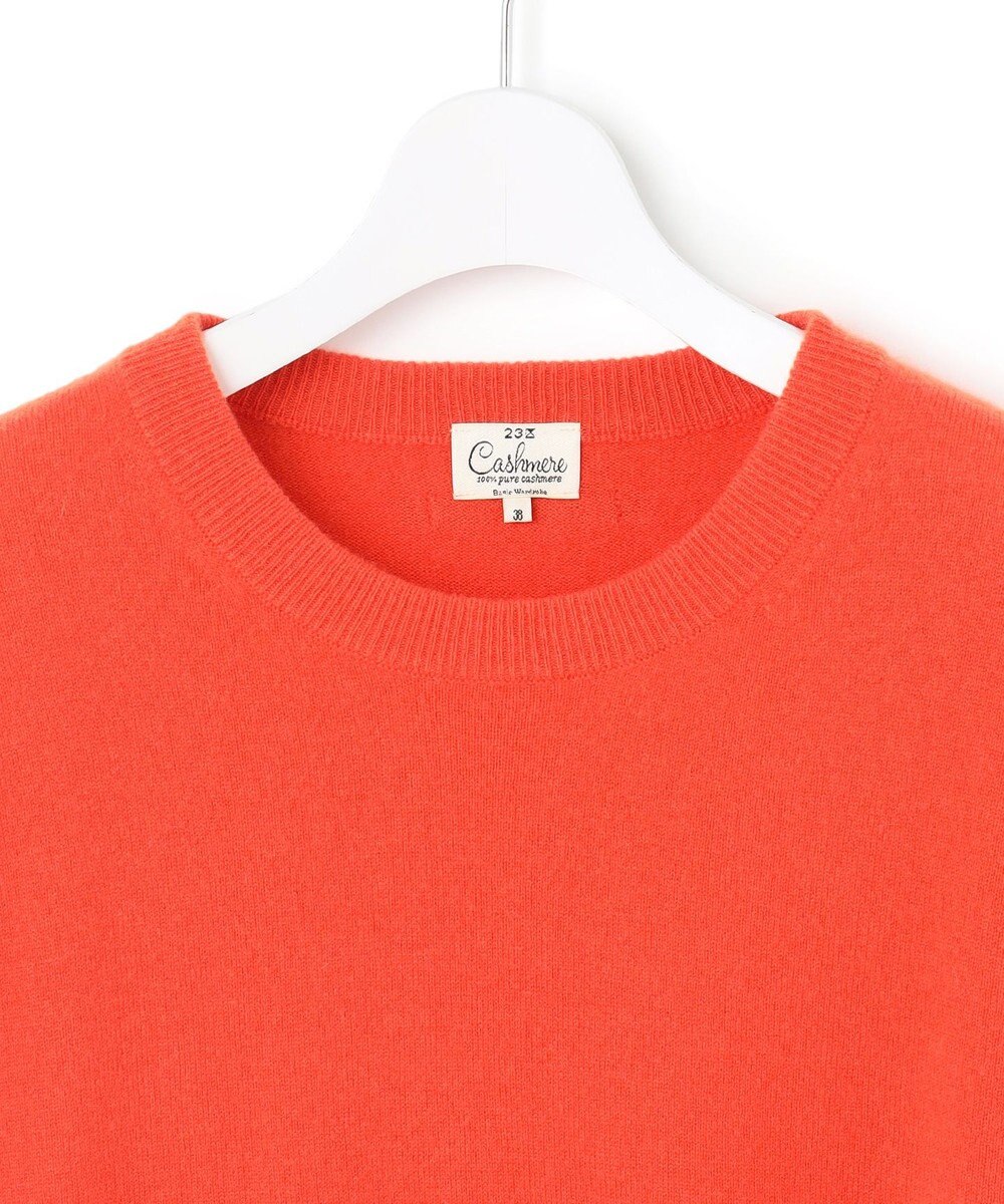 23区 【Oggi2月号掲載/洗える】ピュアカシミヤ クルーネック ニット 