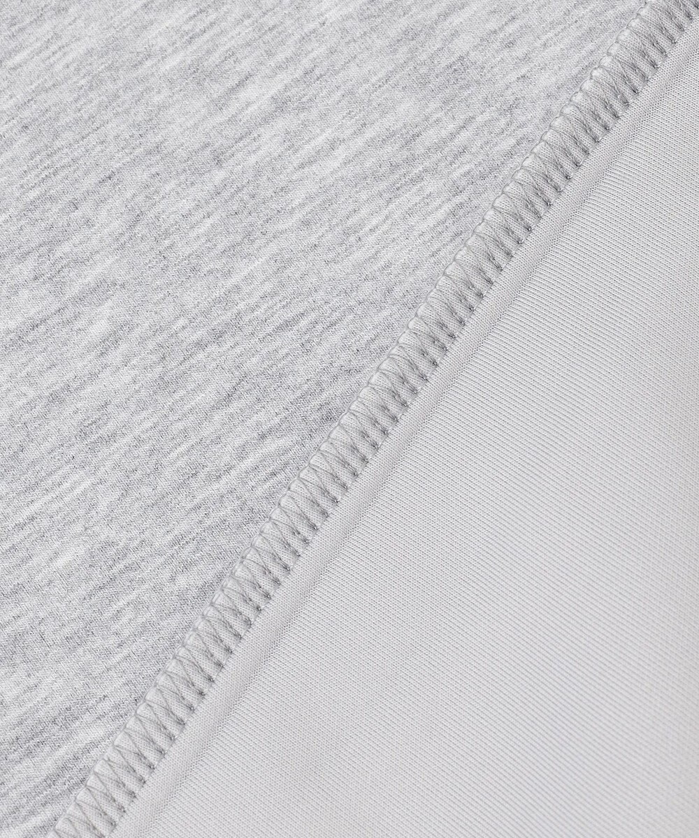 UNFILO L 【WEB限定】BEAUTY FORM JERSEY サイドZIP クロップドプルオーバー 