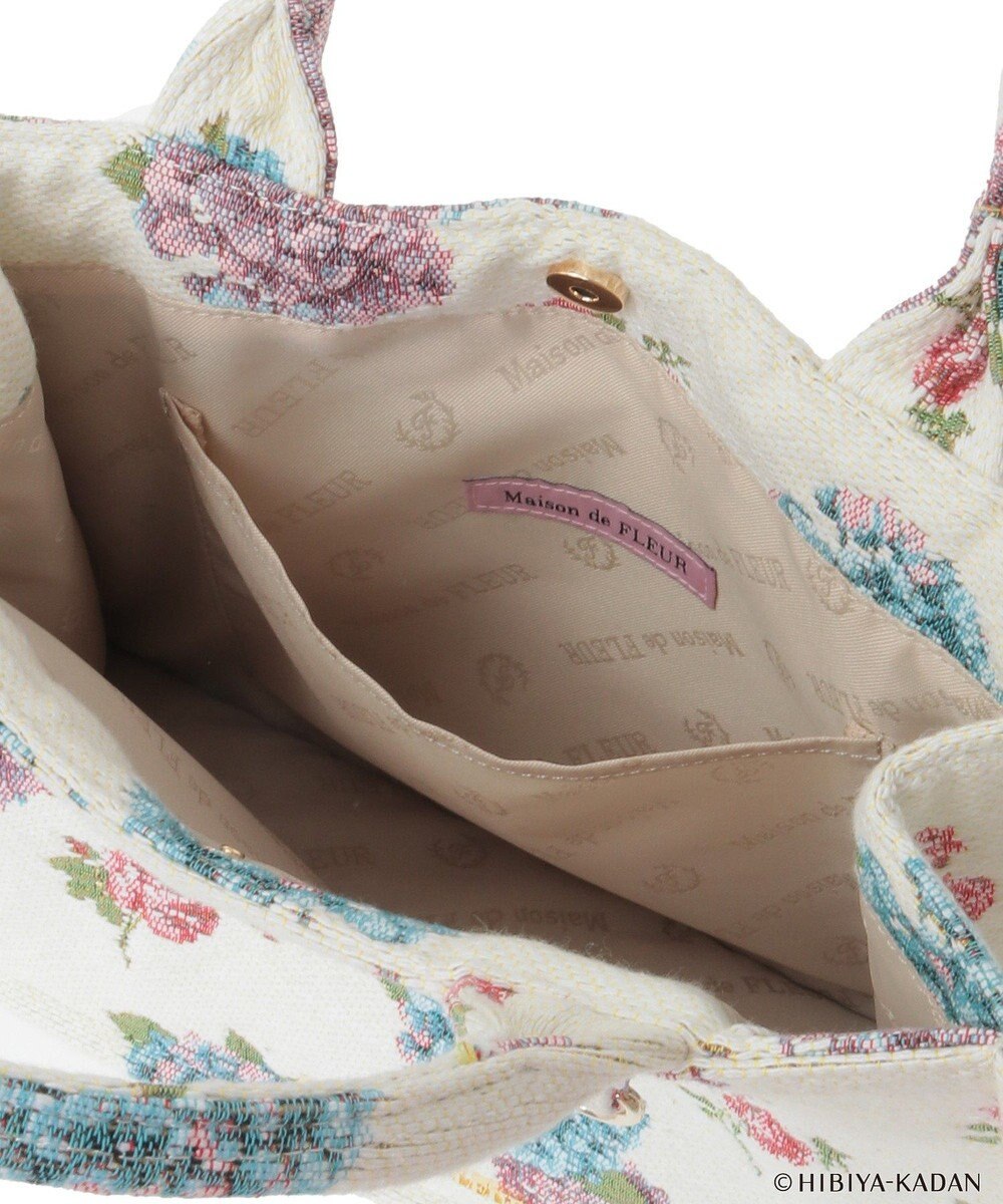 Maison de FLEUR 日比谷花壇コラボ ゴブランスクエアトート 