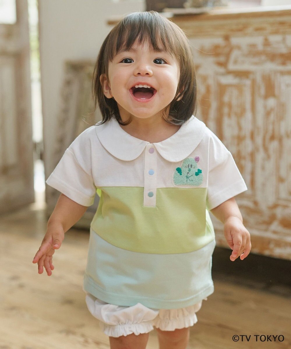 組曲 KIDS 【80-100㎝】シナぷしゅ襟付き カットソー 