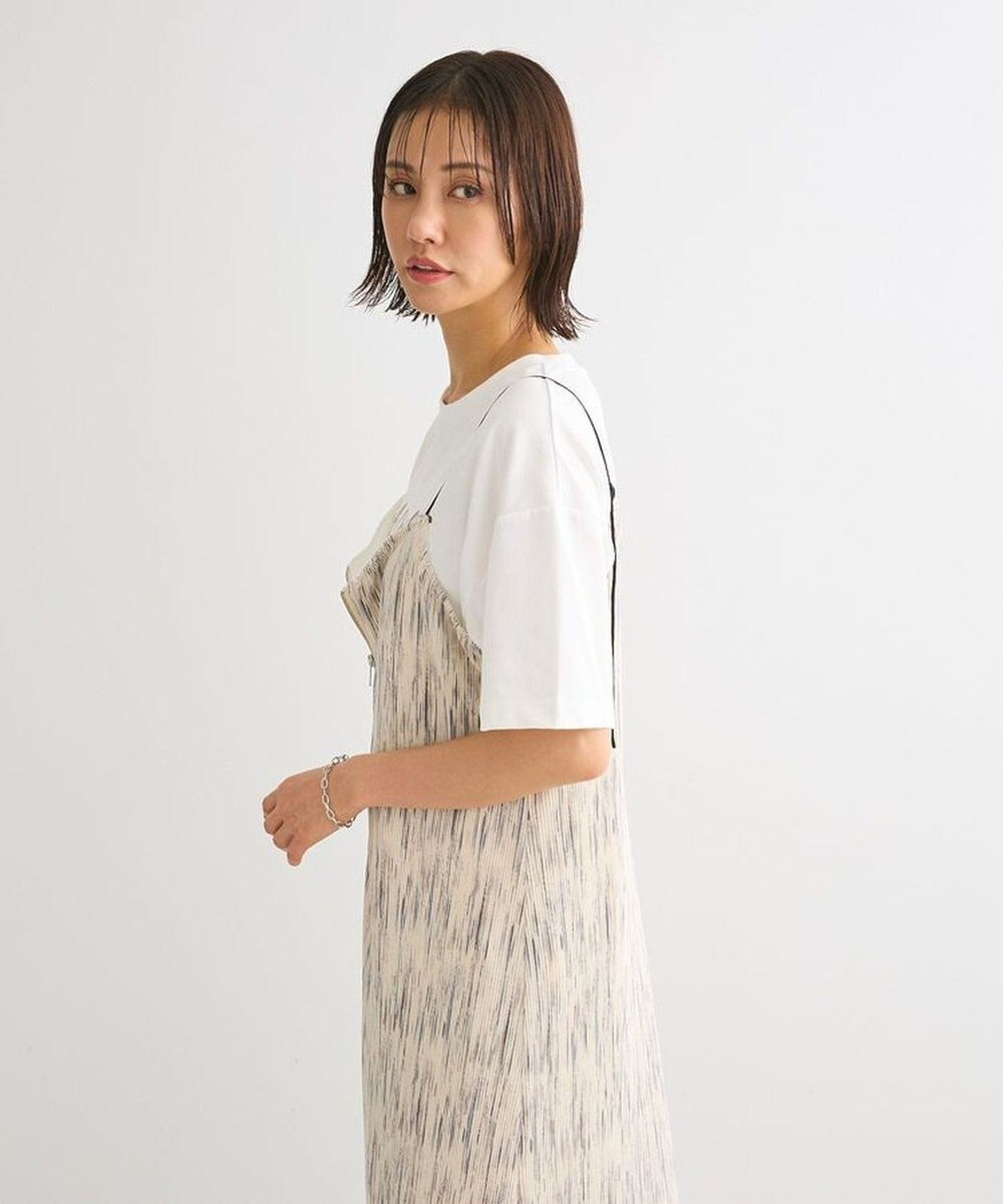 Green Parks ・ＥＬＥＮＣＡＲＥ　ＤＵＥ　フロントＺＩＰプリーツワンピ 