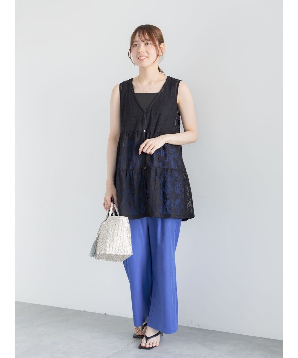 Te chichi 前後2WAYレースレイヤードチュニックベスト 