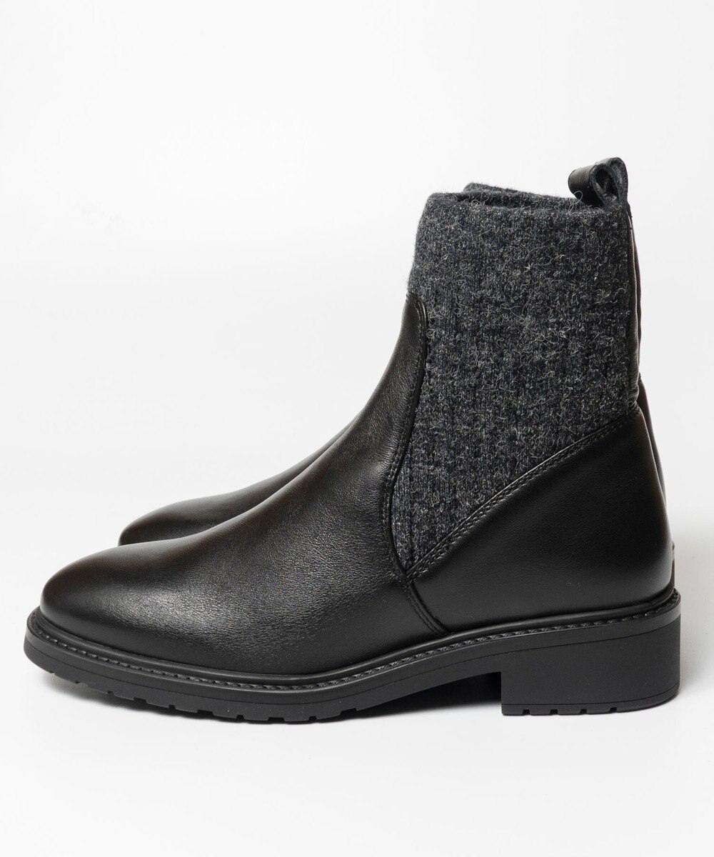 BONTRE 【UNISA/ウニサ】リブニットショートブーツ 