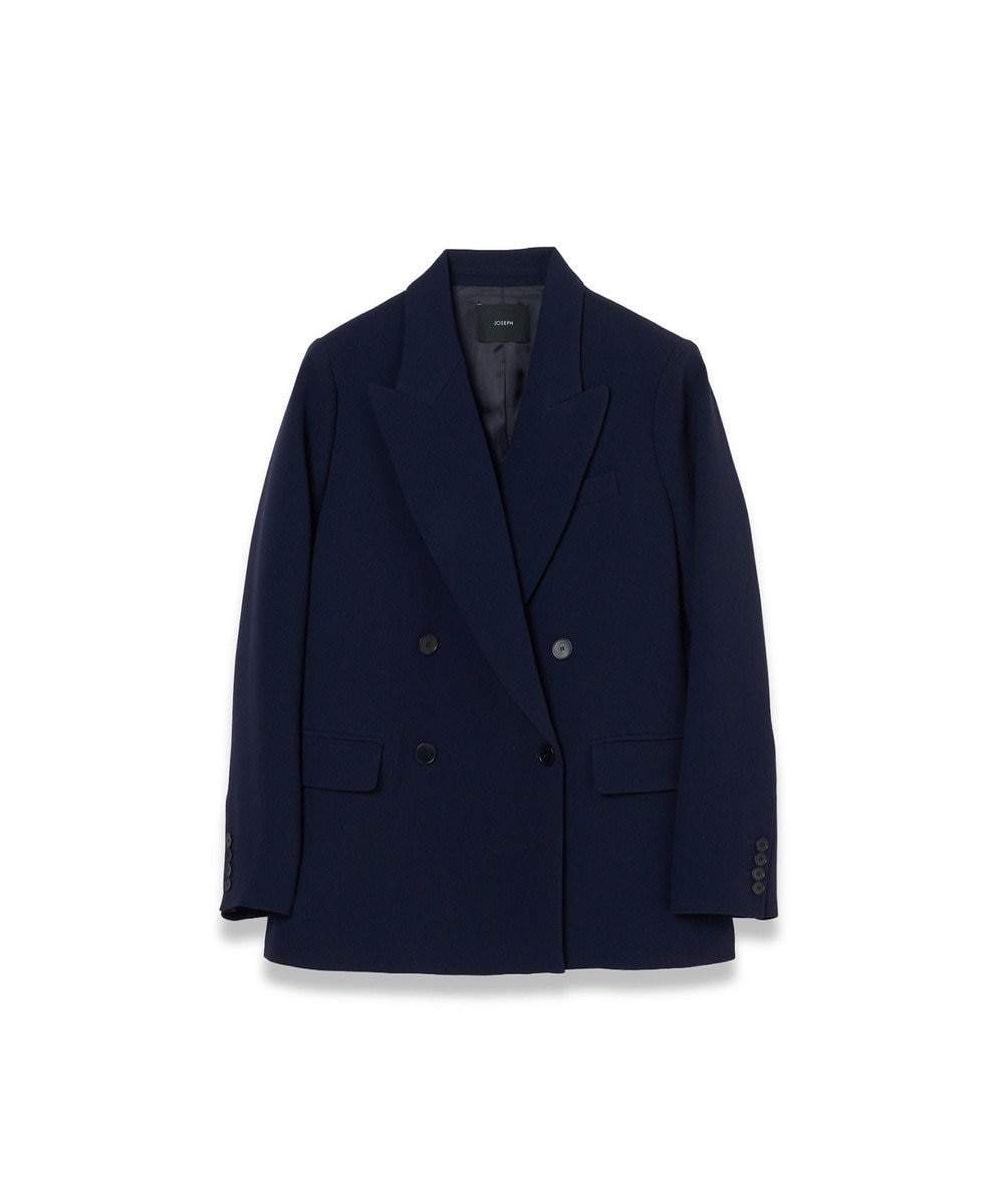 JOSEPH 【FOUNDATIONS】クレープストレッチ ダブルブレストジャケット 