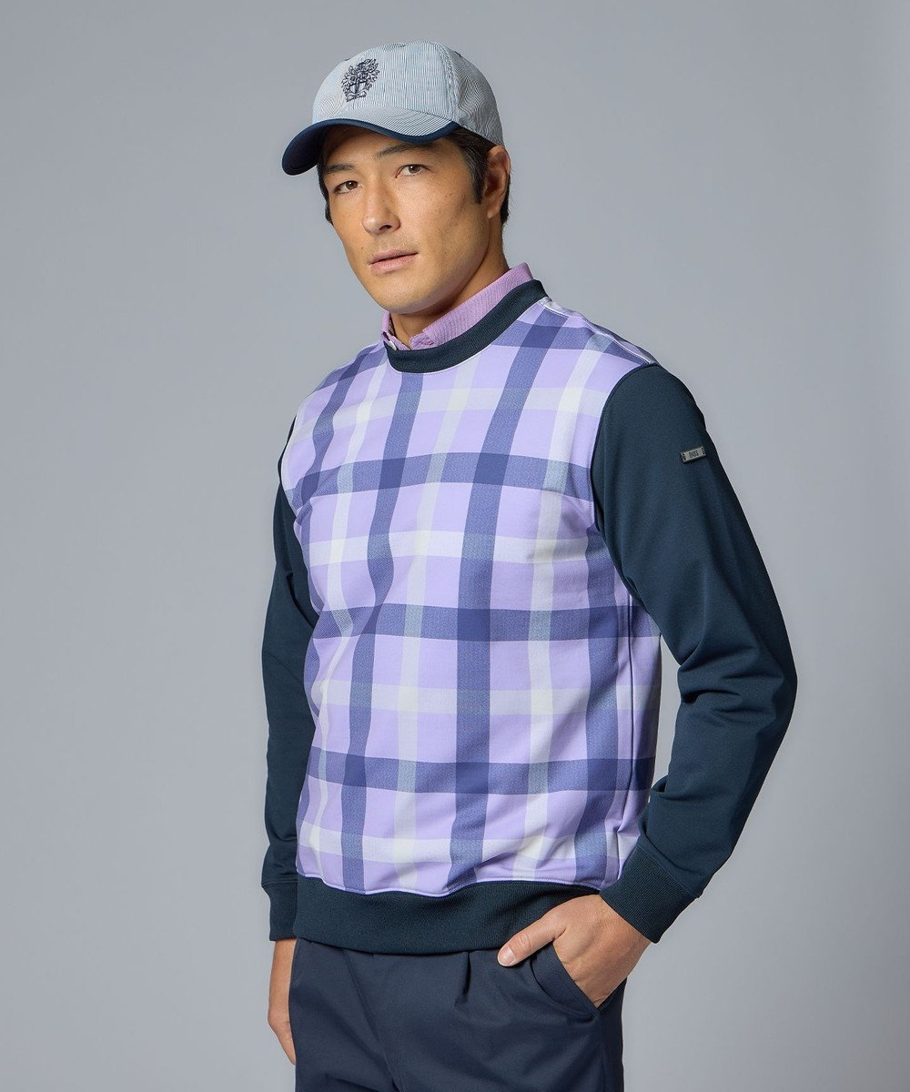 MEN】ハウスチェックミニ裏毛 トレーナー / DAKS GOLF | ファッション